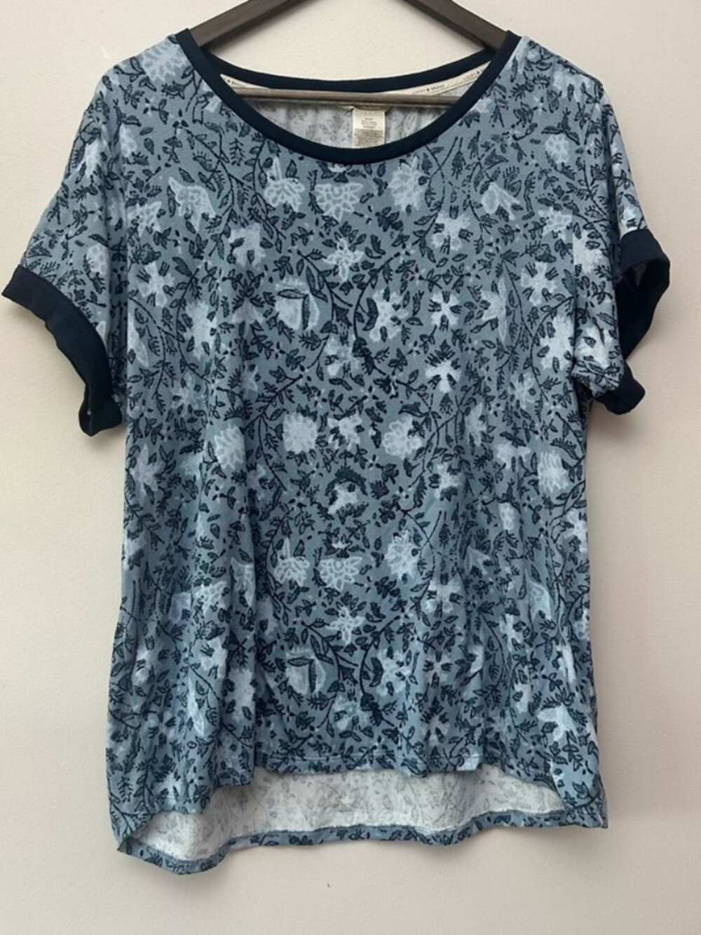 Lucky Brand Light Blue Short Sleeve Top Size XXL Very Soft